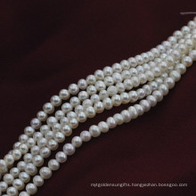 Small Size 3mm Natural off Round Shape Freshwater Pearl Beads